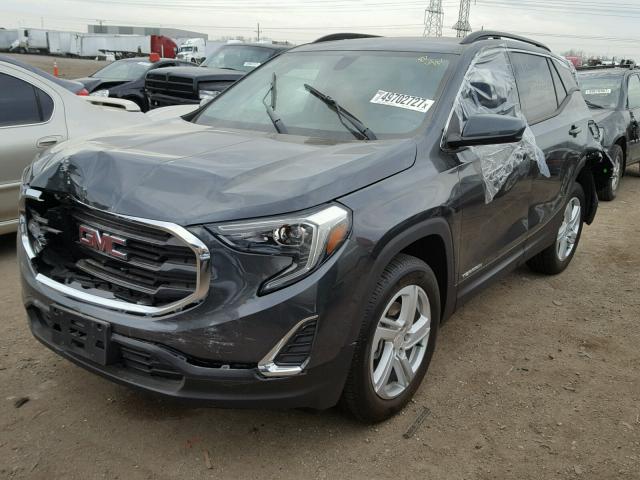 3GKALMEX7JL136420 - 2018 GMC TERRAIN SL GRAY photo 2