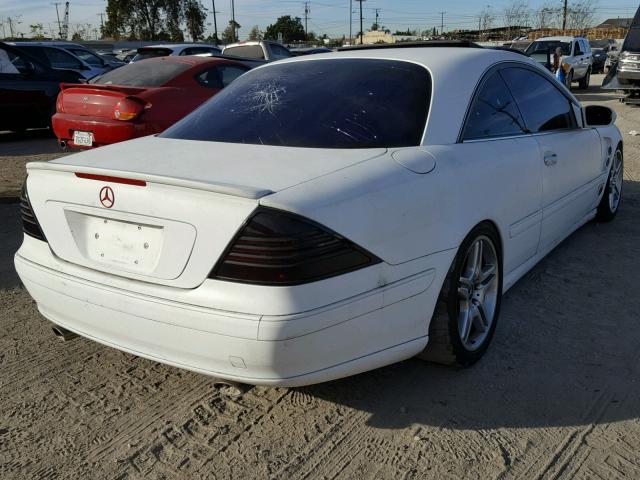 WDBPJ75J13A034435 - 2003 MERCEDES-BENZ CL 500 WHITE photo 4