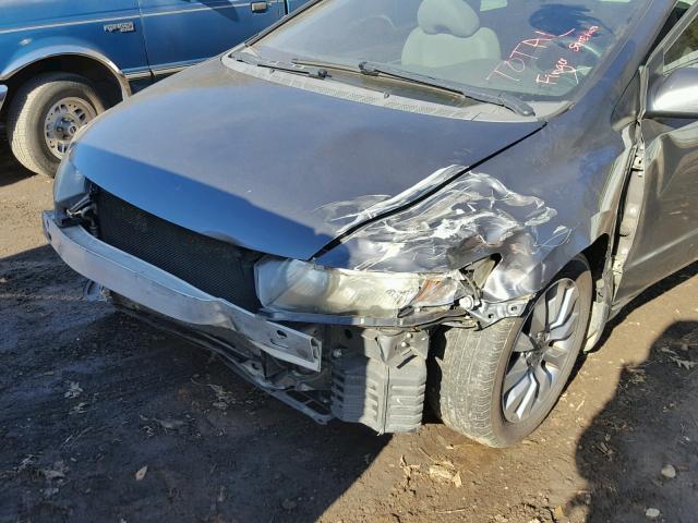 2HGFG12849H511297 - 2009 HONDA CIVIC EX 灰色 照片 9