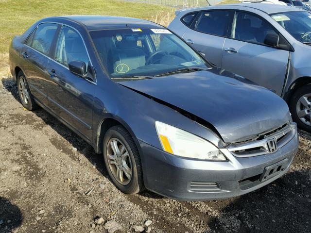 1HGCM56366A078898 - 2006 HONDA ACCORD SE BLUE photo 1