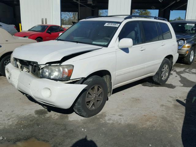 JTEDP21AX50088252 - 2005 TOYOTA HIGHLANDER WHITE photo 2