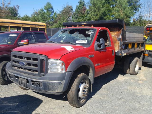 1FDAF56P47EB06075 - 2007 FORD F550 SUPER RED photo 2