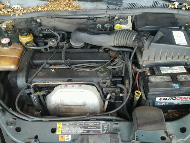 1FAFP34381W170090 - 2001 FORD FOCUS SE GREEN photo 7