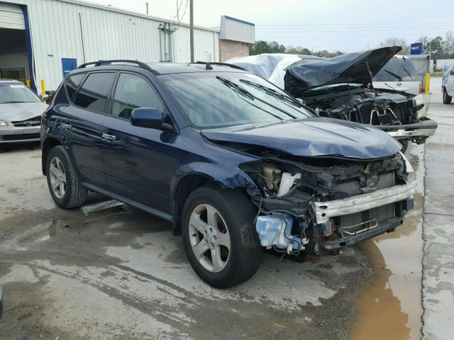 JN8AZ08W63W215102 - 2003 NISSAN MURANO SL BLUE photo 1