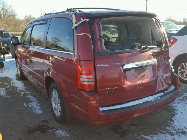 2A8HR54139R524571 - 2009 CHRYSLER TOWN & COU RED photo 3