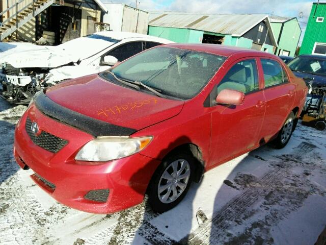 2T1BU40E89C089822 - 2009 TOYOTA COROLLA BA RED photo 2