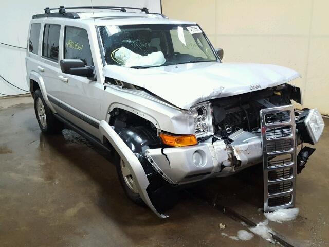 1J8HG48N98C242519 - 2008 JEEP COMMANDER SILVER photo 1