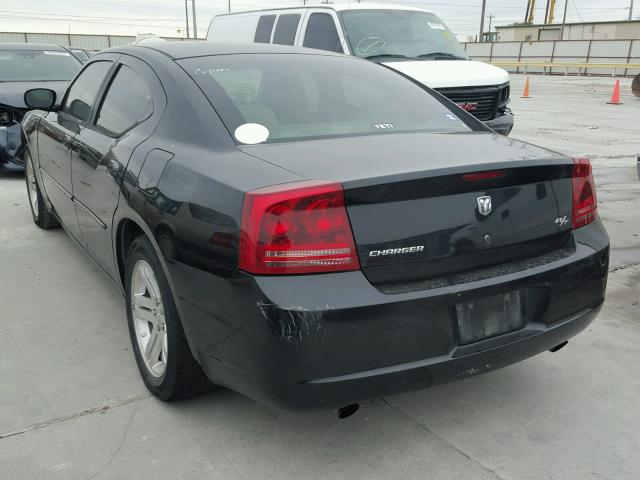 2B3KA53H96H410127 - 2006 DODGE CHARGER R/ BLACK photo 3