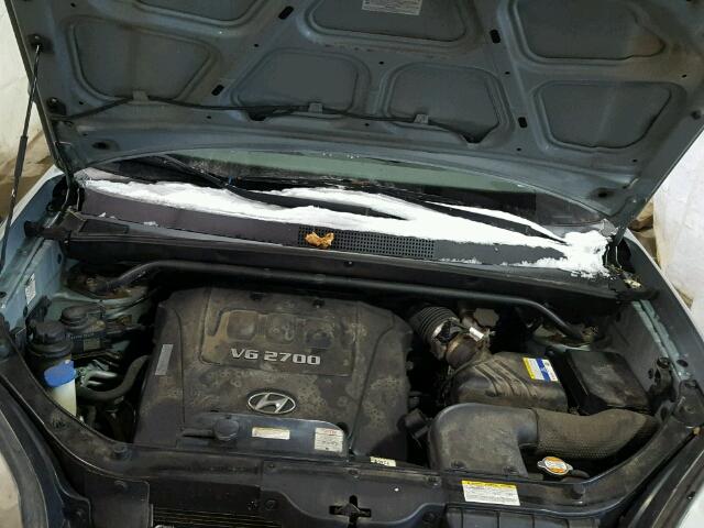 KM8JN72D87U633732 - 2007 HYUNDAI TUCSON SE GRAY photo 7