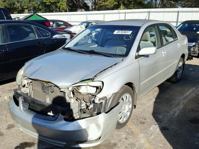 1NXBR32E34Z261108 - 2004 TOYOTA COROLLA SILVER photo 2