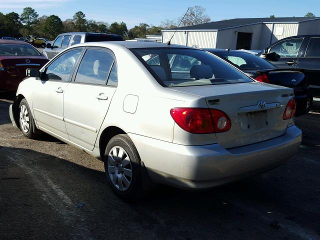 1NXBR32E34Z261108 - 2004 TOYOTA COROLLA SILVER photo 3