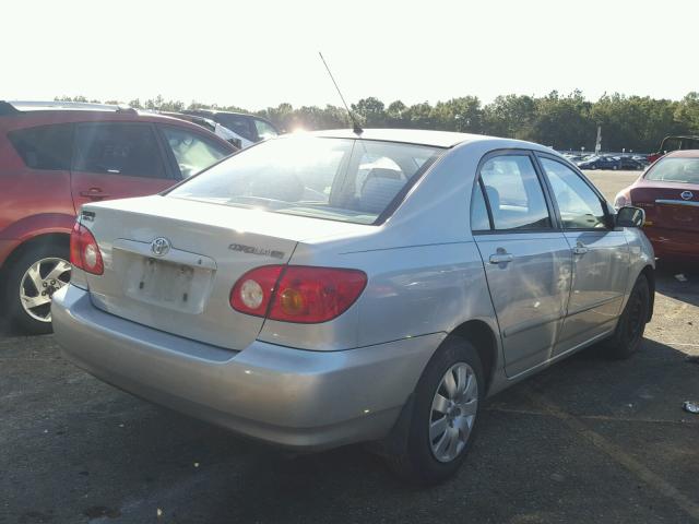 1NXBR32E34Z261108 - 2004 TOYOTA COROLLA SILVER photo 4