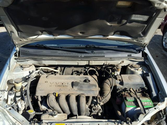 1NXBR32E34Z261108 - 2004 TOYOTA COROLLA SILVER photo 7