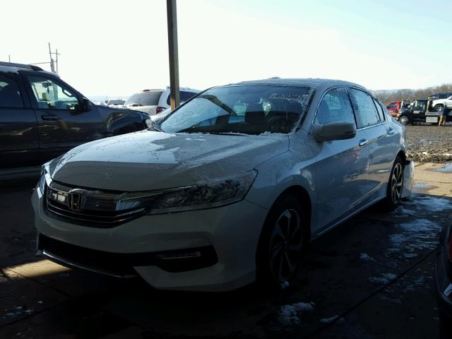 1HGCR2F83GA007381 - 2016 HONDA ACCORD EXL WHITE photo 2