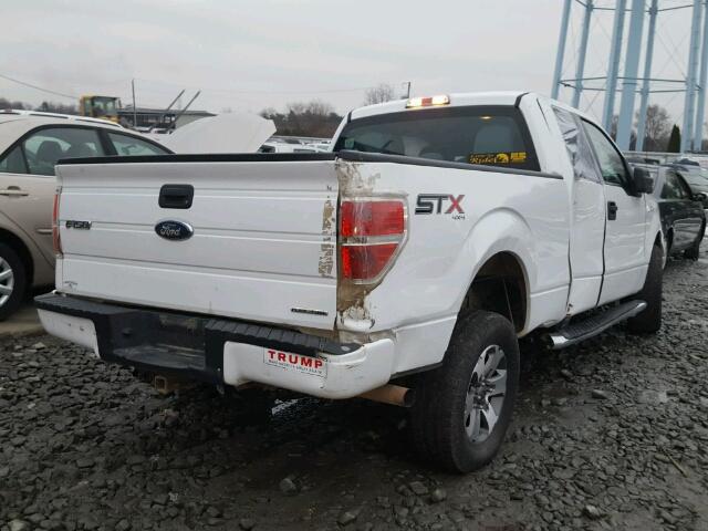 1FTFX1EF1EFB72759 - 2014 FORD F150 SUPER WHITE photo 4