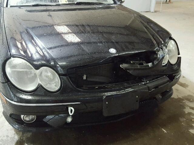 WDBTK72F27T075503 - 2007 MERCEDES-BENZ CLK 550 BLACK photo 9