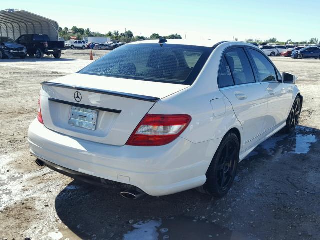 WDDGF5EB1AR105976 - 2010 MERCEDES-BENZ C 300 WHITE photo 4