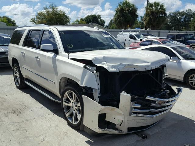 1GYS4SKJ8FR646187 - 2015 CADILLAC ESCALADE E WHITE photo 1