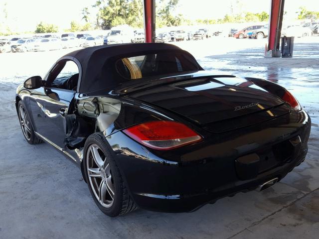 WP0CA29829U710571 - 2009 PORSCHE BOXSTER BLACK photo 3