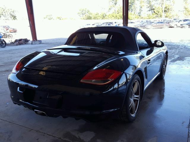 WP0CA29829U710571 - 2009 PORSCHE BOXSTER BLACK photo 4