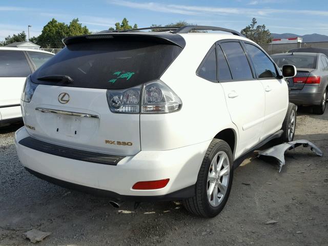 JTJGA31U140039150 - 2004 LEXUS RX 330 WHITE photo 4