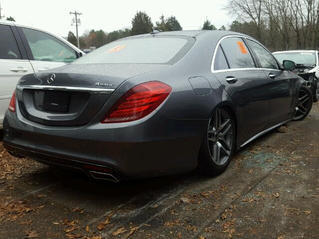 WDDUG8FBXHA340515 - 2017 MERCEDES-BENZ S 550 4MAT GRAY photo 4