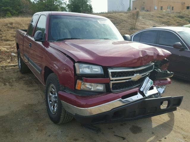 2GCEC19V761148547 - 2006 CHEVROLET SILVERADO BURGUNDY photo 1