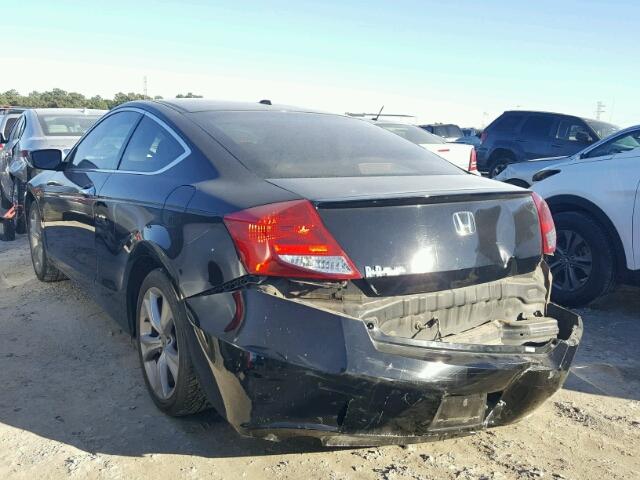 1HGCS2B89CA007566 - 2012 HONDA ACCORD EXL BLACK photo 3