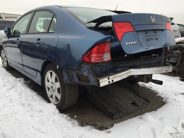 2HGFA16526H511425 - 2006 HONDA CIVIC LX BLUE photo 3