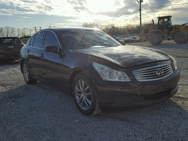 JNKBV61E48M202124 - 2008 INFINITI G35 BLACK photo 1