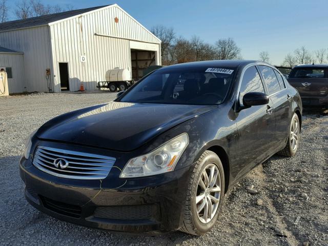 JNKBV61E48M202124 - 2008 INFINITI G35 BLACK photo 2