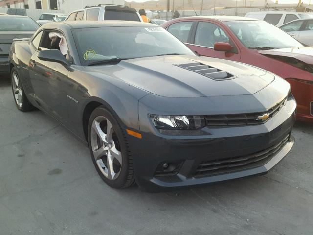 2G1FK1EJ6F9257277 - 2015 CHEVROLET CAMARO 2SS GRAY photo 1