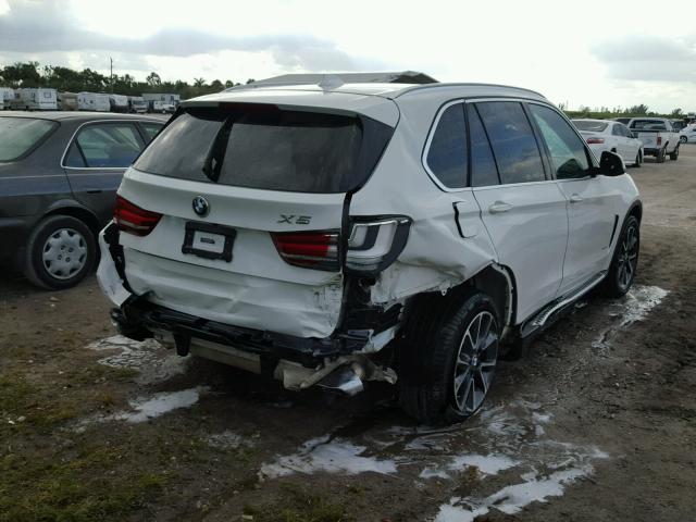 5UXKR6C57E0C03839 - 2014 BMW X5 XDRIVE5 WHITE photo 4