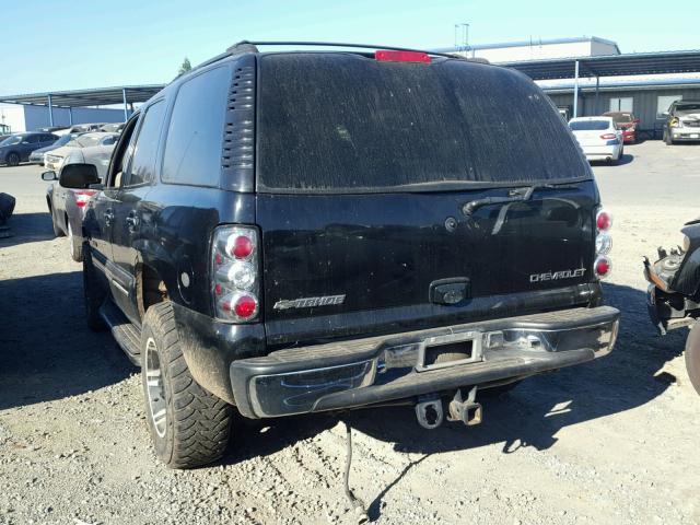 1GNEK13T71R112763 - 2001 CHEVROLET TAHOE K150 BLACK photo 3