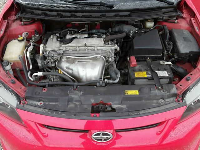 JTKJF5C74D3054813 - 2013 TOYOTA SCION TC RED photo 7