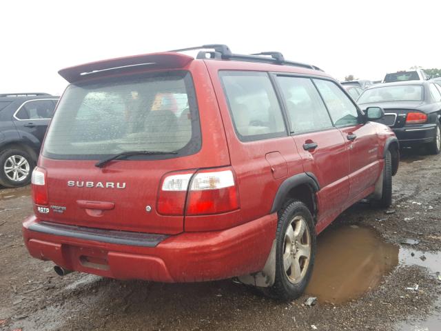 JF1SF65641H758553 - 2001 SUBARU FORESTER S 红色 照片 4