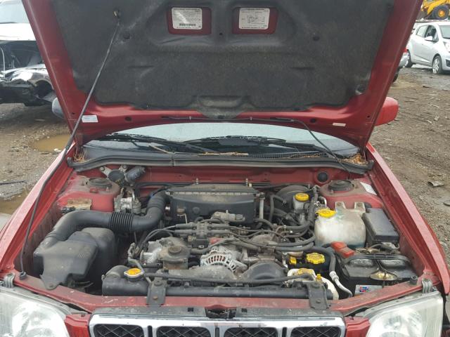 JF1SF65641H758553 - 2001 SUBARU FORESTER S 红色 照片 7