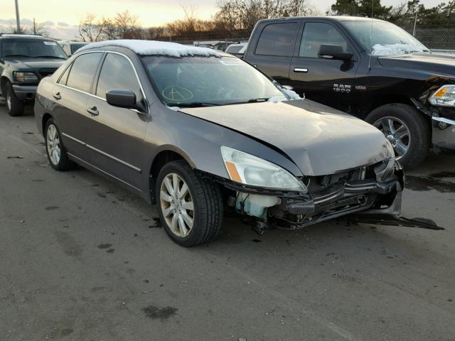 1HGCM665X7A017174 - 2007 HONDA ACCORD EX SILVER photo 1