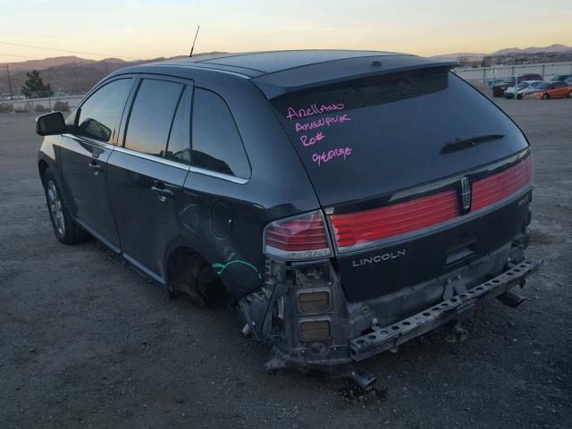 2LMDU68C17BJ12774 - 2007 LINCOLN MKX BLACK photo 3