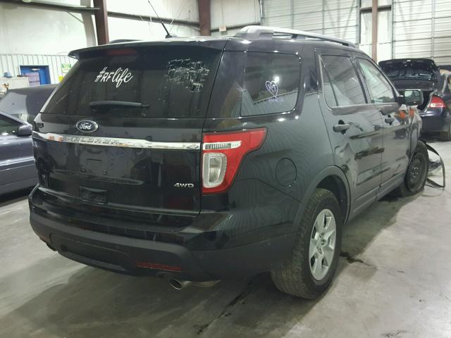 1FMHK8B82CGA37184 - 2012 FORD EXPLORER BLACK photo 4