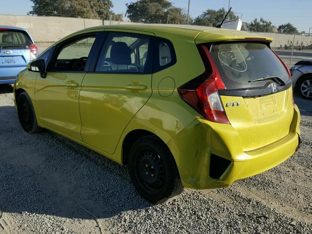 JHMGK5H59GX012881 - 2016 HONDA FIT LX GREEN photo 3