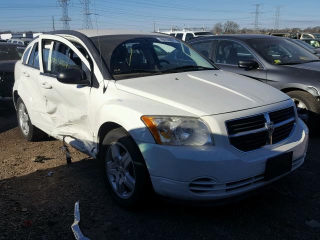 1B3HB48A39D222475 - 2009 DODGE CALIBER SX WHITE photo 1