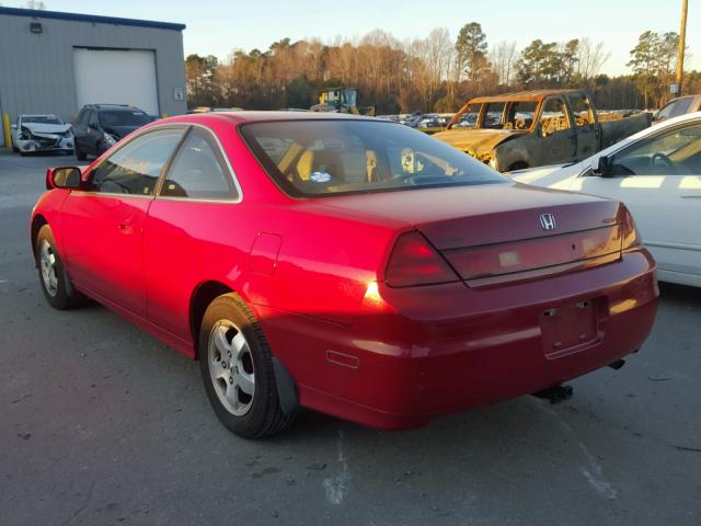 1HGCG32572A018318 - 2002 HONDA ACCORD EX RED photo 3