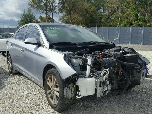 5NPE24AF7FH183483 - 2015 HYUNDAI SONATA SE SILVER photo 1