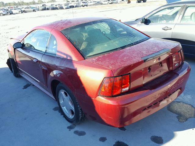 1FAFP40443F444327 - 2003 FORD MUSTANG RED photo 3