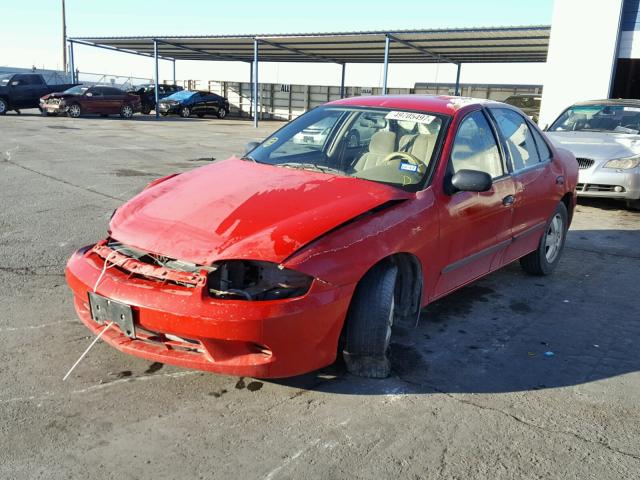 1G1JF52F247265073 - 2004 CHEVROLET CAVALIER L RED photo 2