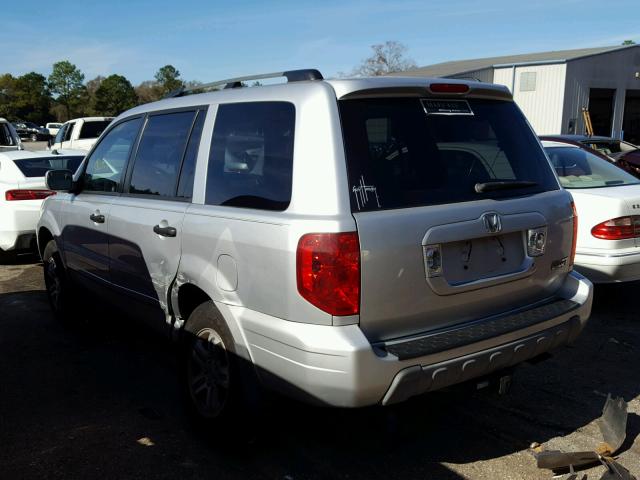 5FNYF18535B012692 - 2005 HONDA PILOT EXL SILVER photo 3