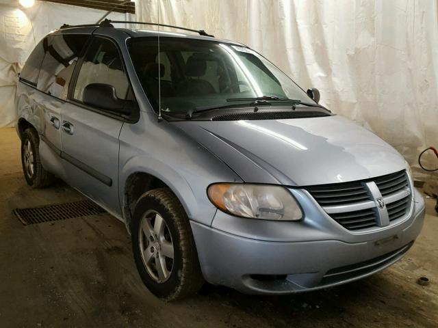 1D4GP45R55B344110 - 2005 DODGE CARAVAN SX BLUE photo 1