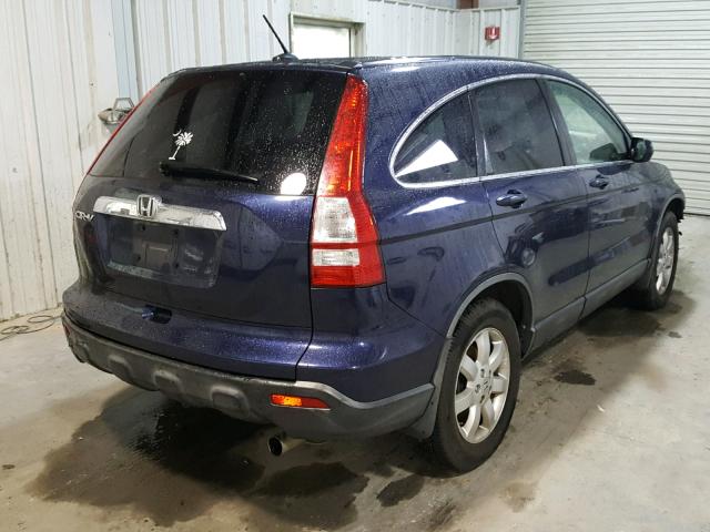 JHLRE38757C020476 - 2007 HONDA CR-V EXL BLUE photo 4