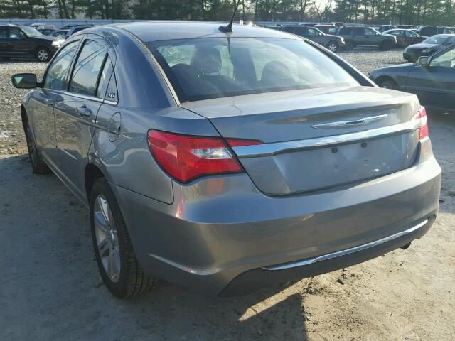 1C3CCBAB6CN317521 - 2012 CHRYSLER 200 LX GRAY photo 3